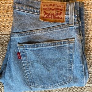 501 high waisted straight Levi’s